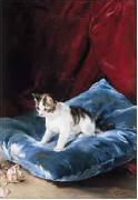 Marques, Francisco Domingo Cat oil painting artist